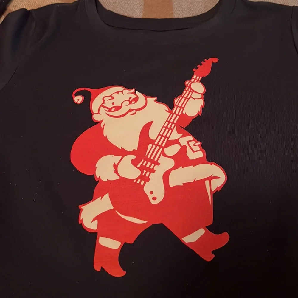 Like new! Oshkosh B’Gosh Christmas Rockin’ Santa /Plaid Boys Pajamas, (M)